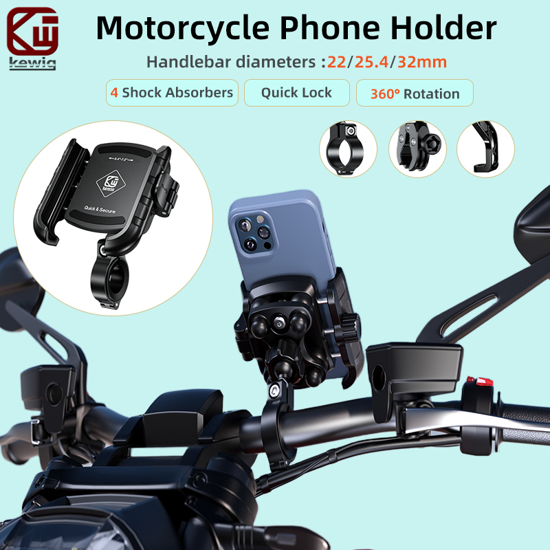 Commuter Bike Lock - Kewig M8SP Motosiklet Telefon Tutucu, Titreşim